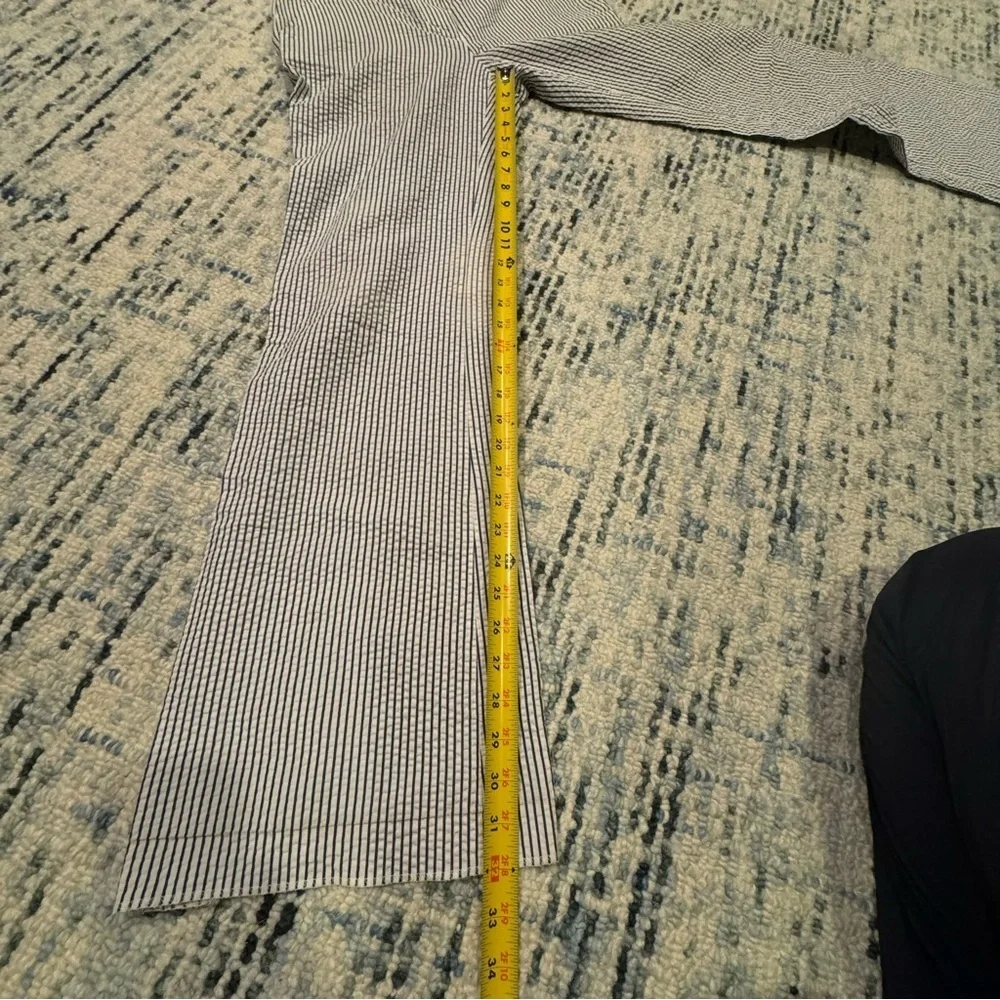 J Crew City Fit Seersucker Striped Flare Pants, Size 6 - Picture 15 of 16